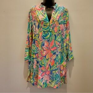 Lilly Pulitzer Tunic Dress Coverup Surf Gypsea Print NWOT